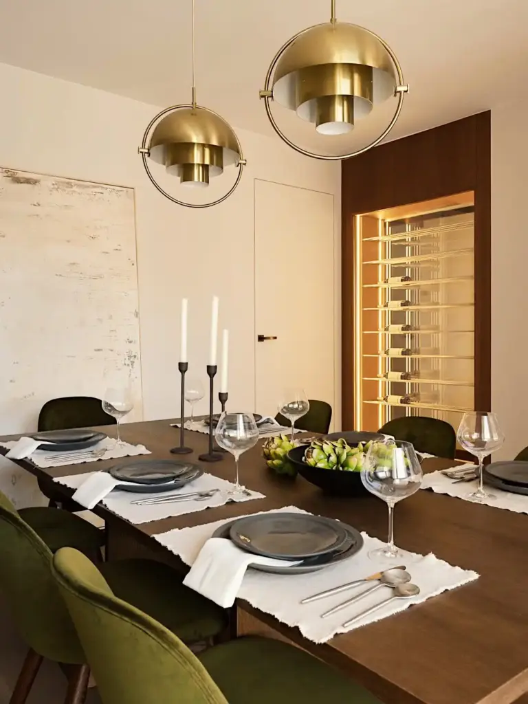 Vinoteca con cristal delante y detrás